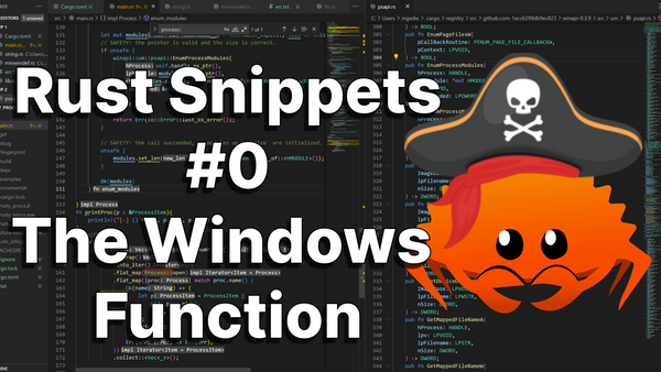 Rust Snippets #0 - The Windows Function